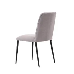 Aura Mobitec® Chaise moderne en tissu et pieds métal