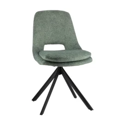 AzaléeChaise moderne en tissu rembourrée pieds en métal