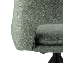 AzaléeChaise moderne en tissu rembourrée pieds en métal