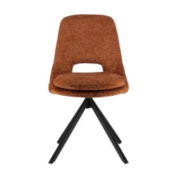 AzaléeChaise moderne en tissu rembourrée pieds en métal