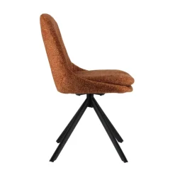 AzaléeChaise moderne en tissu rembourrée pieds en métal