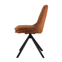 AzaléeChaise moderne en tissu rembourrée pieds en métal