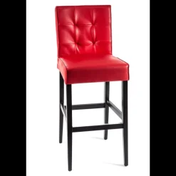 BarCarpe 2 Tabouret de bar matelassé en synthétique et bois