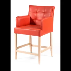 BarDiem 2 Tabouret snack matelassé avec accoudoirs