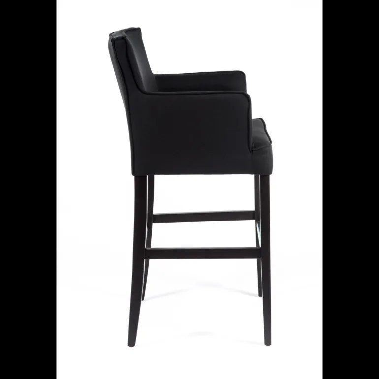 BarDiem Tabouret bar contemporain en tissu et bois