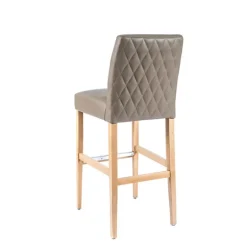 BarFritz diamant Tabouret de bar matelassé sur le dos du dossier style contemporain