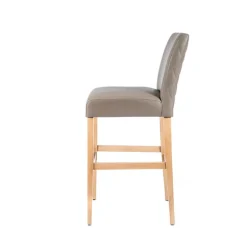 BarFritz diamant Tabouret de bar matelassé sur le dos du dossier style contemporain