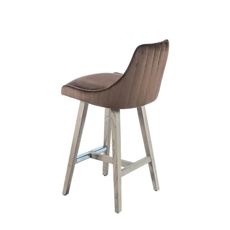 BarLars line Tabouret snack moderne coque tissu dos matelassé