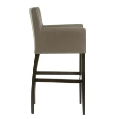 BarMatiz Tabouret de bar avec dossier et accoudoirs en synthétique