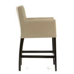 BarMatiz Tabouret snack avec accoudoirs et dossier matelassé
