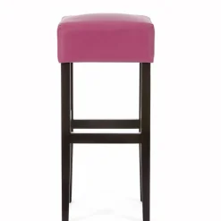 BarMax Tabouret de bar sans dossier en synthétique et bois
