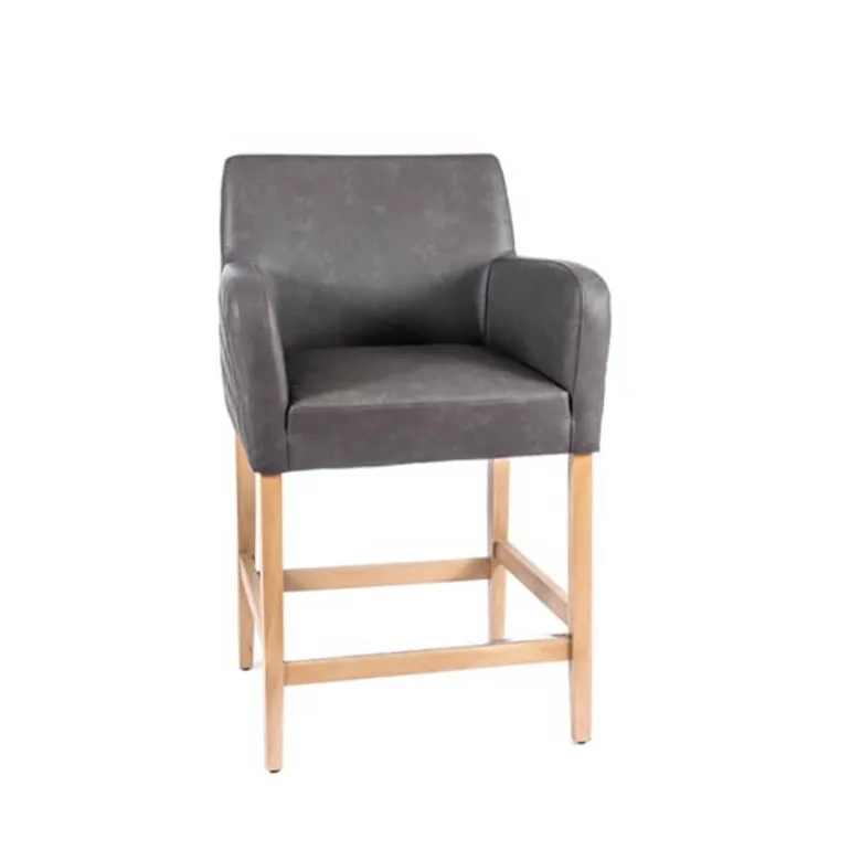 BarMoritz diamant Tabouret snack avec accoudoirs matelassé sur le dossier