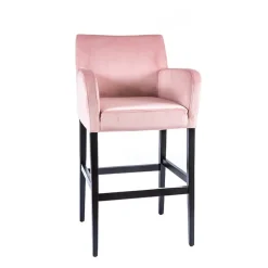 BarMoritzTabouret de bar en tissu avec accoudoirs