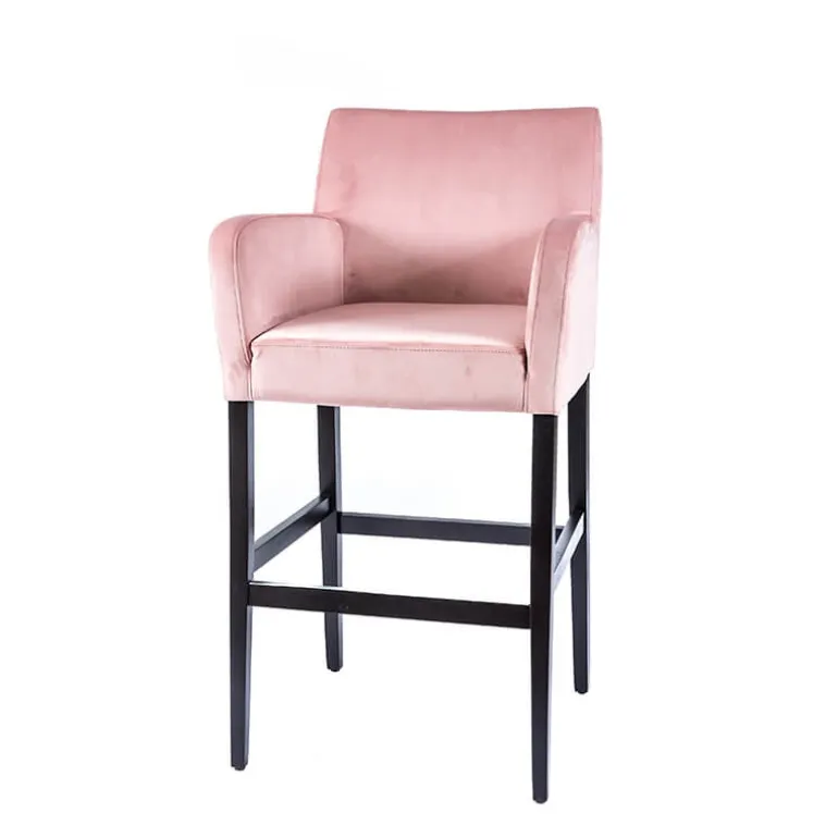 BarMoritzTabouret de bar en tissu avec accoudoirs