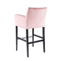 BarMoritzTabouret de bar en tissu avec accoudoirs