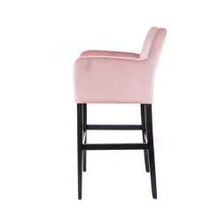 BarMoritzTabouret de bar en tissu avec accoudoirs