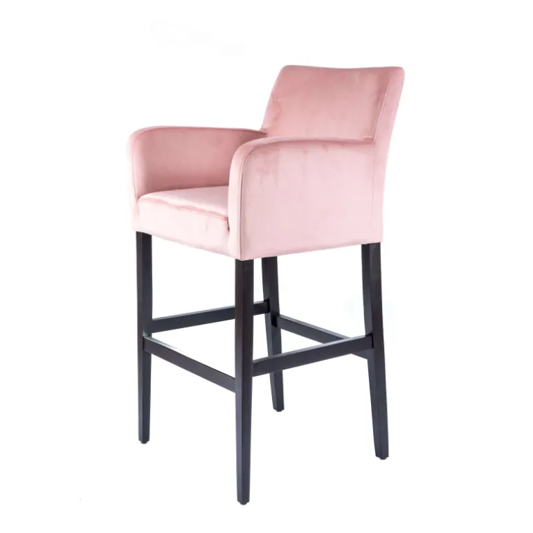 BarMoritzTabouret de bar en tissu avec accoudoirs