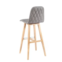 BarPandora diamant Tabouret de bar scandinave avec pieds en bois