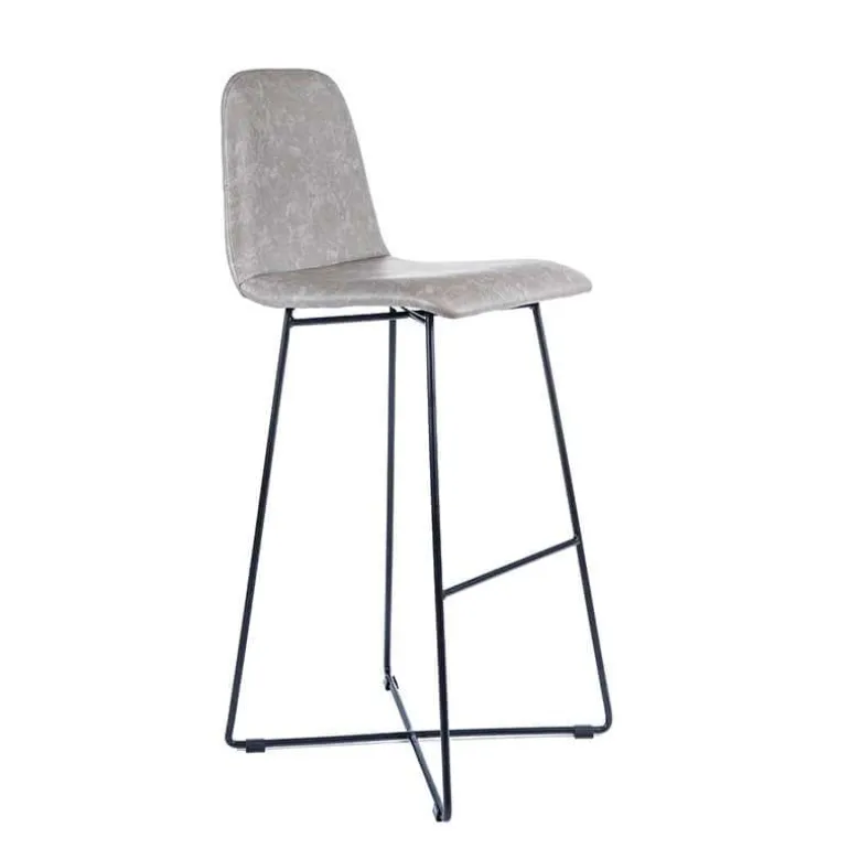 BarPandora diamant Tabouret de bar design scandinave avec pieds filaires noirs