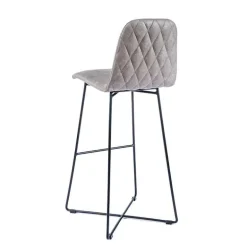 BarPandora diamant Tabouret de bar design scandinave avec pieds filaires noirs