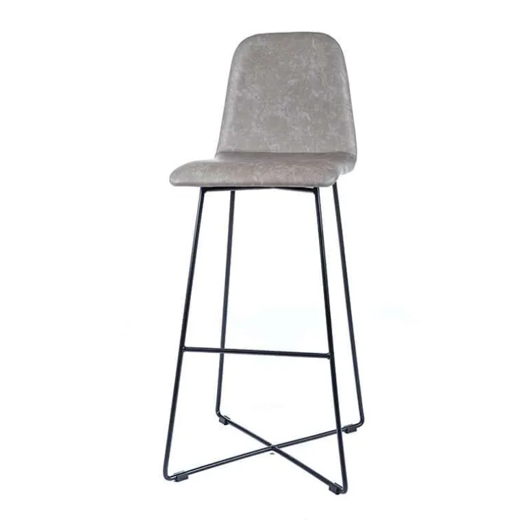 BarPandora diamant Tabouret de bar design scandinave avec pieds filaires noirs
