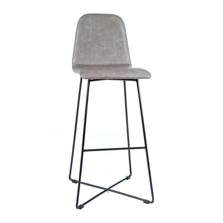 BarPandora diamant Tabouret de bar design scandinave avec pieds filaires noirs