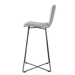BarPandora diamant Tabouret de bar design scandinave avec pieds filaires noirs