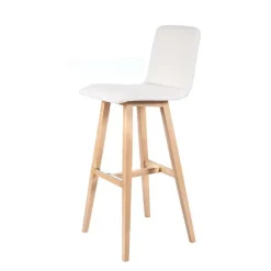 BarPlaza diamant Tabouret de bar scandinave avec pieds en bois