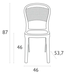 Bee Chaise moderne en polycarbonate