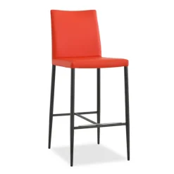 Beo Tabouret contemporain italien en cuir