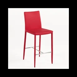 Beo Tabouret contemporain italien en cuir