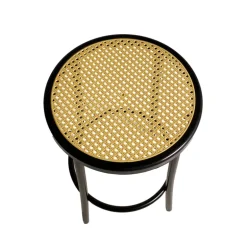 Bistro Tabouret bistrot sans dossier assise imitation cannage fabriqué en France