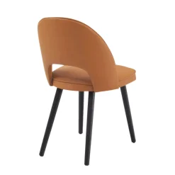 Bistrot Chaise avec dossier ajouré en simili pieds bois