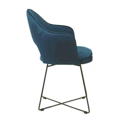 Bistrot Fauteuil design en tissu avec dossier ajouré