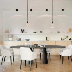 Blossom Mobitec® Table design en bois avec bords arrondis