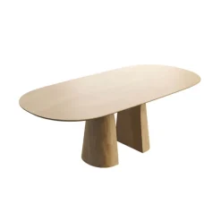 Blossom Mobitec® Table design en bois avec bords arrondis