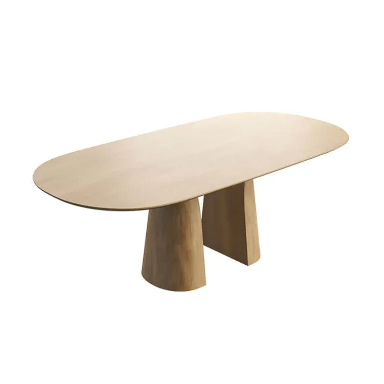 Blossom Mobitec® Table design en bois avec bords arrondis