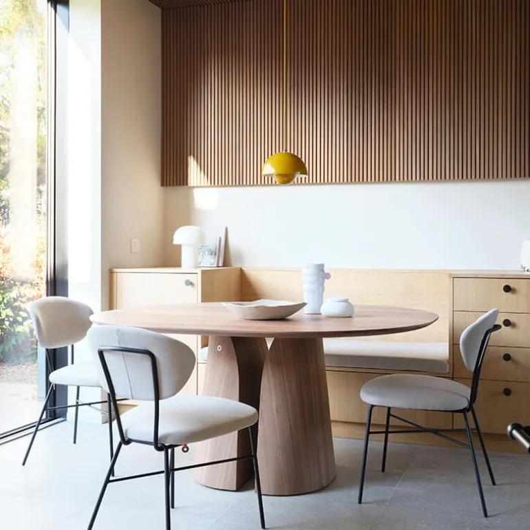 Blossom Mobitec® Table design en bois avec bords arrondis