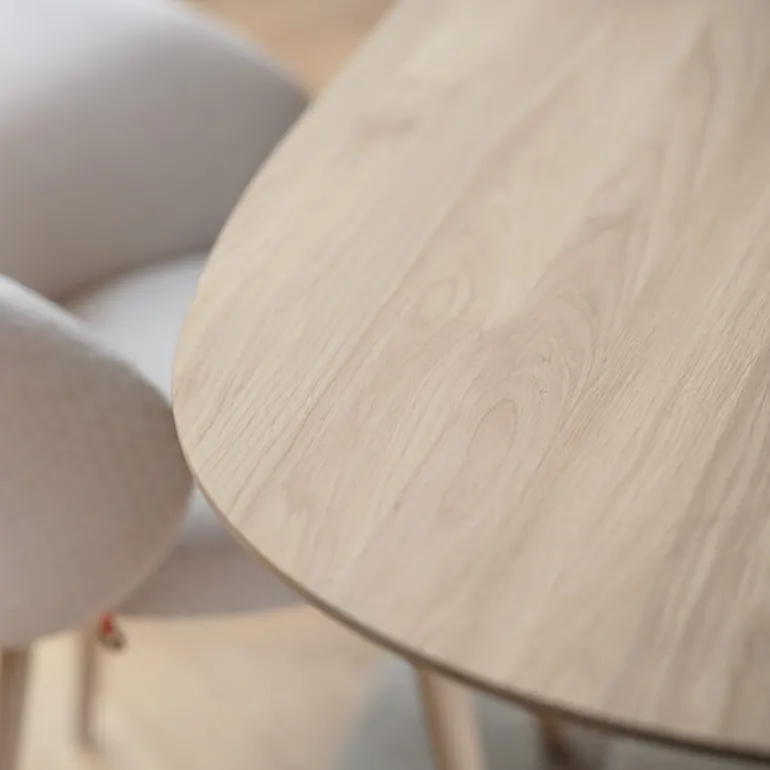 Blossom Mobitec® Table design en bois avec bords arrondis