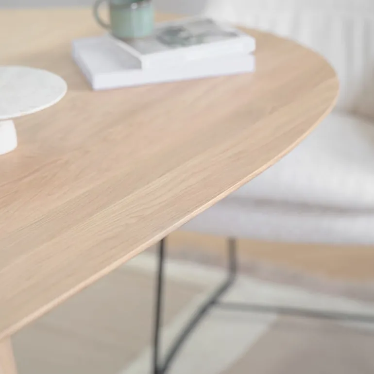 Blossom Mobitec® Table design en bois avec bords arrondis