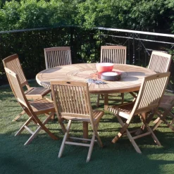 BodiniChaise de jardin pliante en teck massif