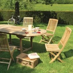 BodiniChaise de jardin pliante en teck massif