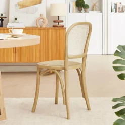 BrasserieChaise bistrot en bois et cannage