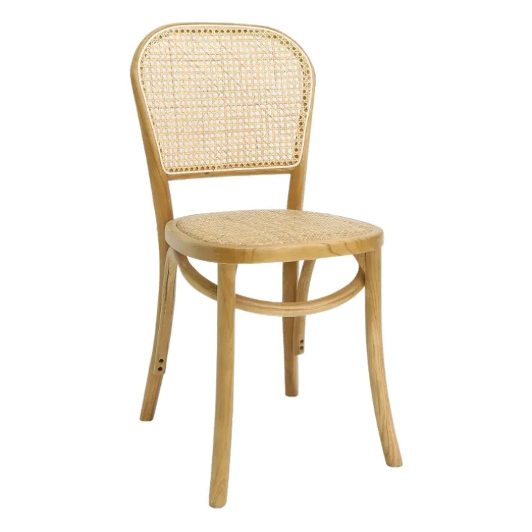 BrasserieChaise bistrot en bois et cannage