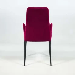 Bridge Mathilde Fauteuil de salle à manger en tissu et métal