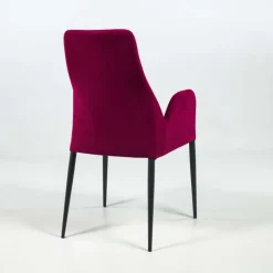 Bridge Mathilde Fauteuil de salle à manger en tissu et métal