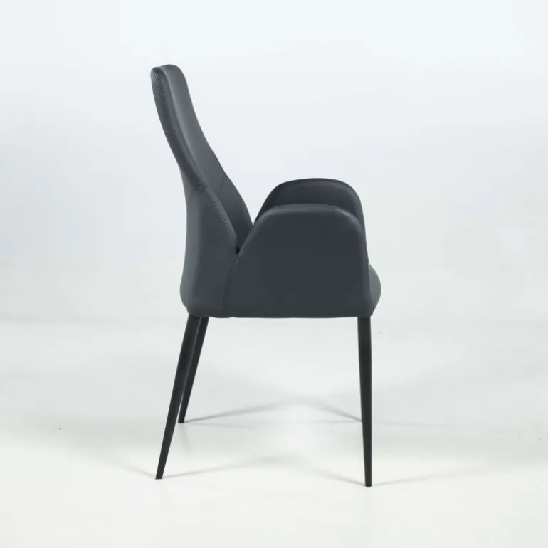 Bridge Mathilde Fauteuil moderne en synthétique et métal fabriqué en Italie