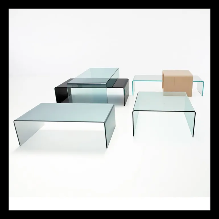 Bridge Sovet® Table basse moderne rectangulaire en verre