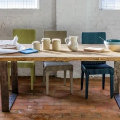 BridgetChaise en loom tressé