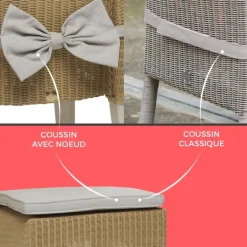 BridgetChaise en loom tressé